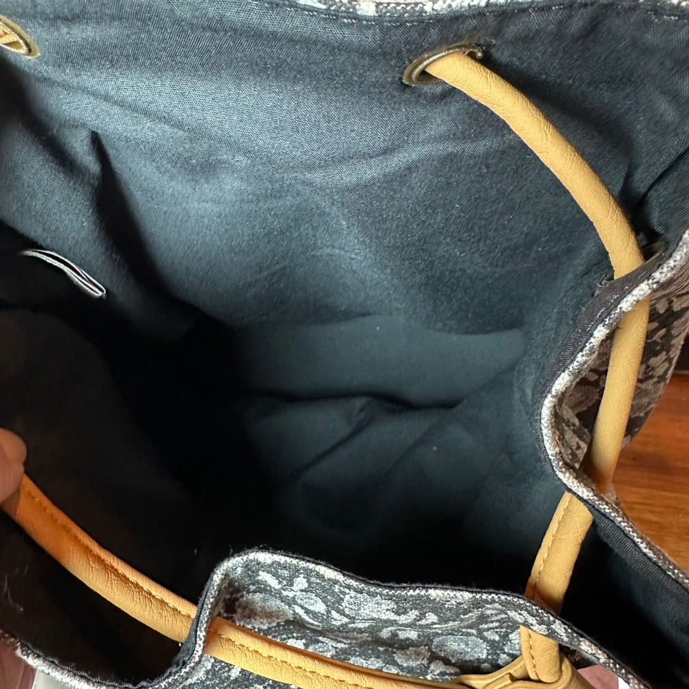 Pottery Barn PBteen North Field Collection Mini Rucksack GrayFloral Backpack NWT - Picture 9 of 10